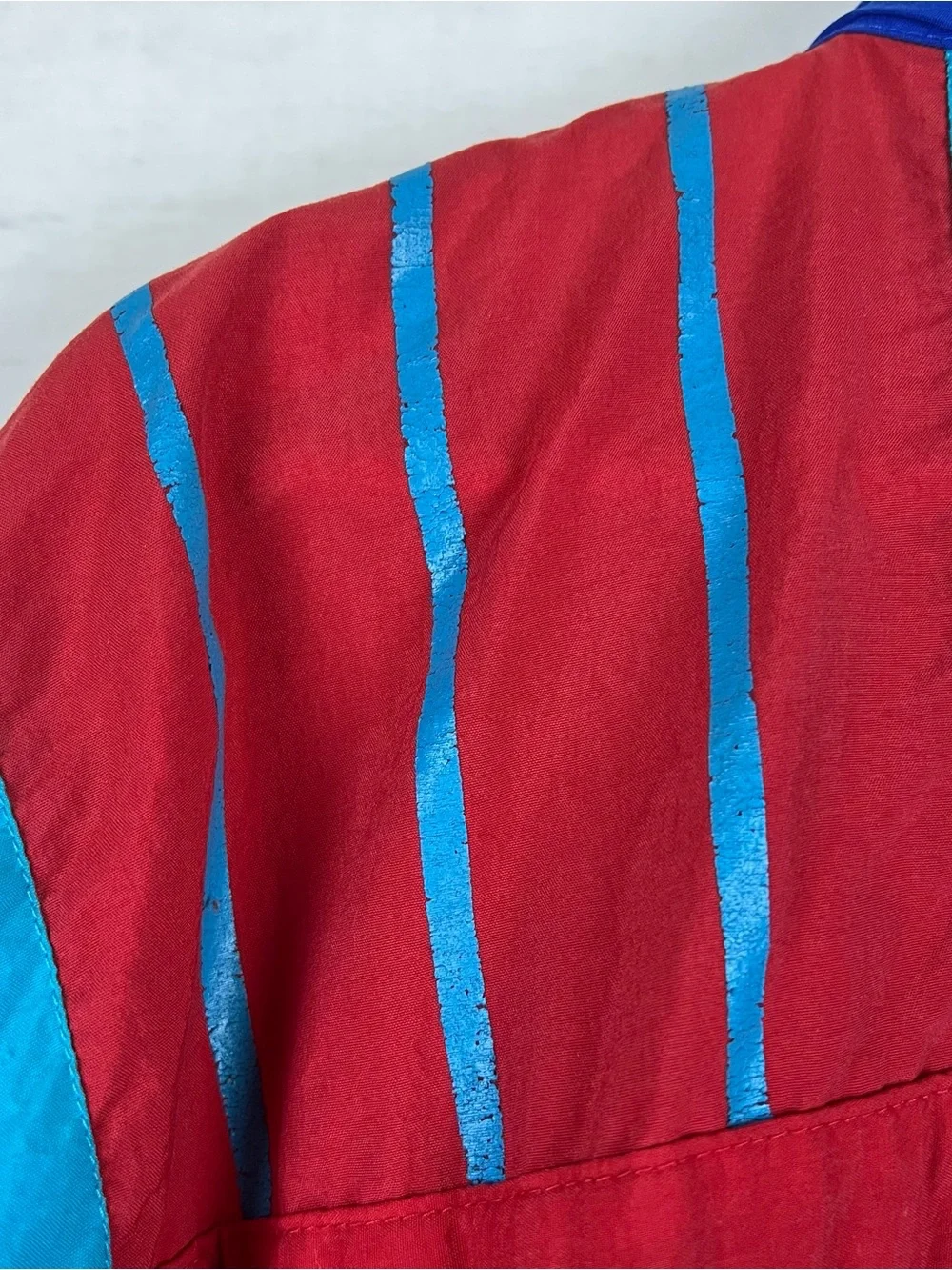 VTG 80s 90s Team Adidas Windbreaker Jacket Trefoil Colorblock Stow Hood Size L